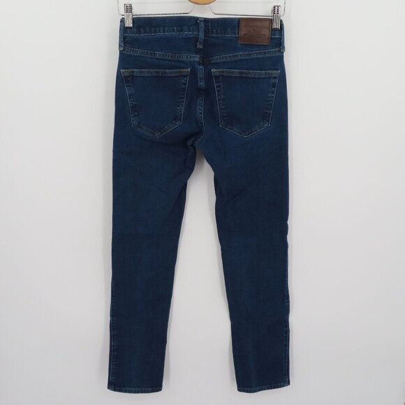 Abercrombie & Fitch Mens 26W 30L Langdon Skinny Stretch Dark Blue Denim Jeans - Picture 4 of 11